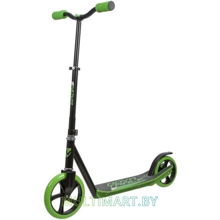 Самокат Novatrack Polis PlasticNF 230PNF.POLIS.GN20 (черный/зеленый, 2020)